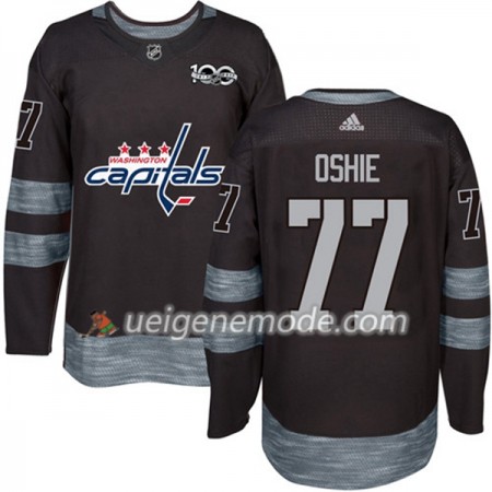 Herren Eishockey Washington Capitals Trikot T.J. Oshie 77 1917-2017 100th Anniversary Adidas Schwarz Authentic